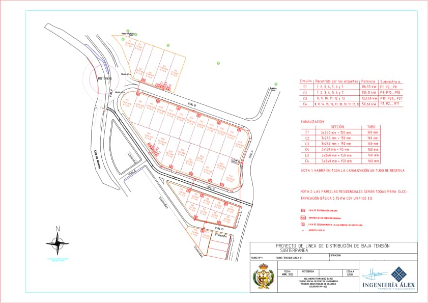 Baja Tensión Distribución En Urbanización